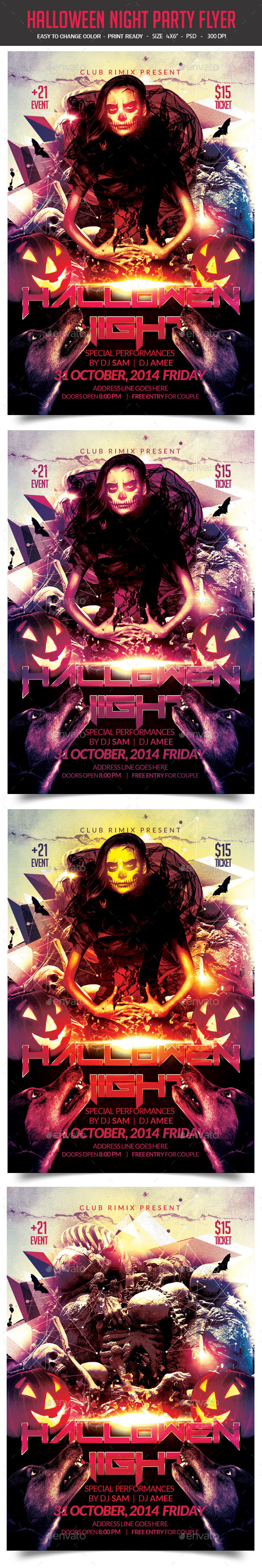 Halloween Night Party Flyer