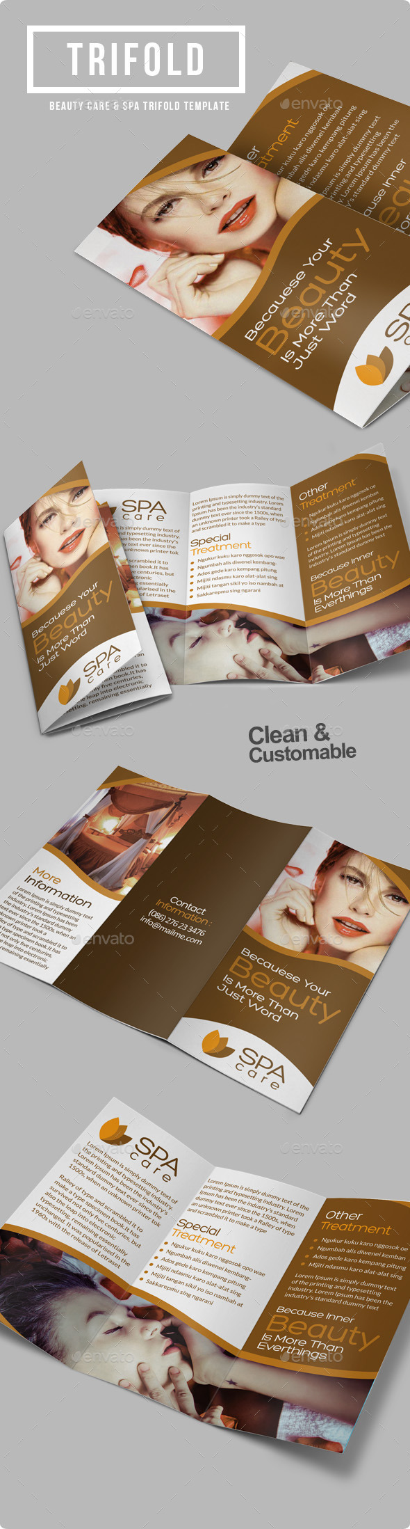 GraphicRiver Beauty Care Spa Trifold Brochure 8895148 GraphicRiver Beauty Care Spa Trifold Brochure 8895148