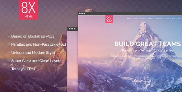 8X Supertheme - Multipurpose HTML Template