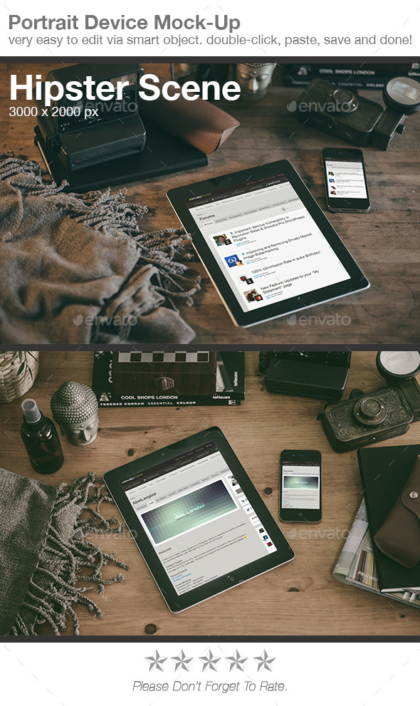 GraphicRiver Hipster Scene Device Mock-Up 8896138 GraphicRiver Hipster Scene Device Mock-Up 8896138