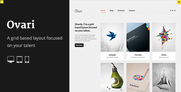 OVARI - A Creative Portfolio HTML Template