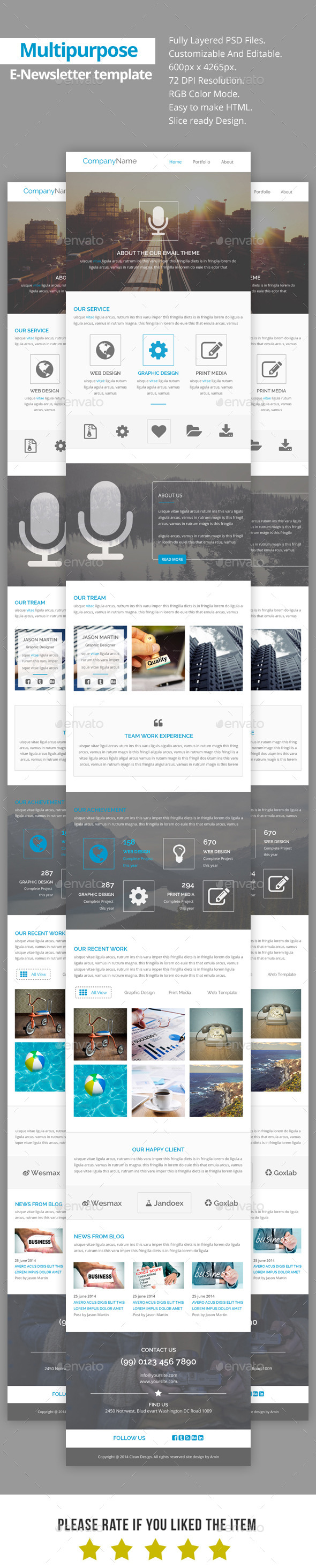 Multipurpose E-Newsletter Template V18 (E-newsletters)