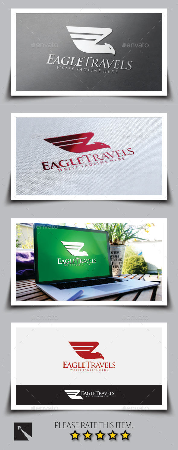 Eagle Travel Logo Template (Animals)