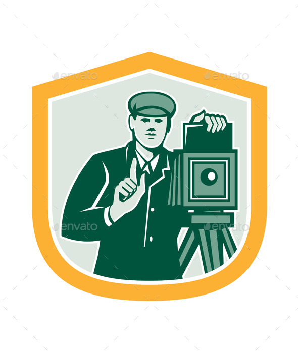 GraphicRiver Photographer Shooting Vintage Camera 8899925 GraphicRiver Photographer Shooting Vintage Camera 8899925