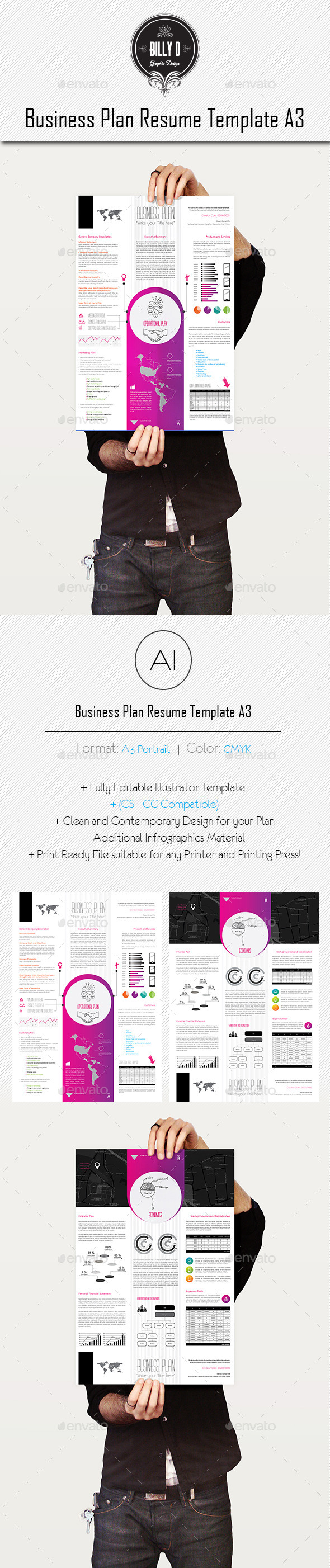 GraphicRiver Business Plan Resume Template A3 8901699 GraphicRiver Business Plan Resume Template A3 8901699