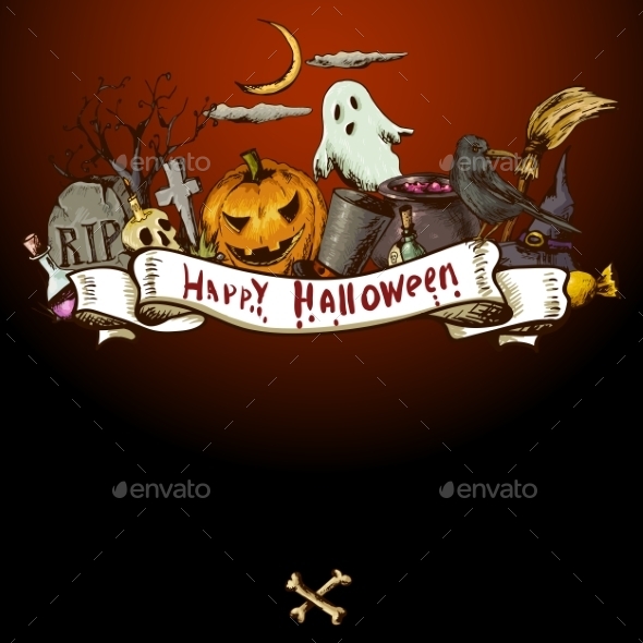 Halloween Invitation Card