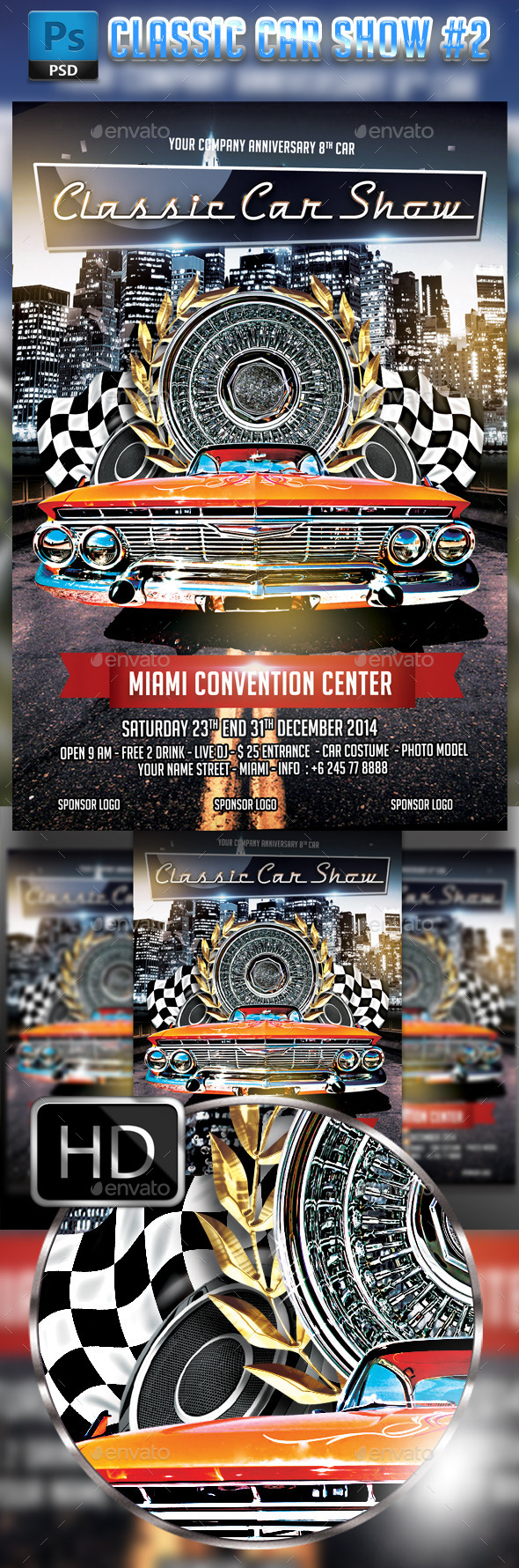 GraphicRiver Classic Car Show flyer #2 8902019 GraphicRiver Classic Car Show flyer #2 8902019