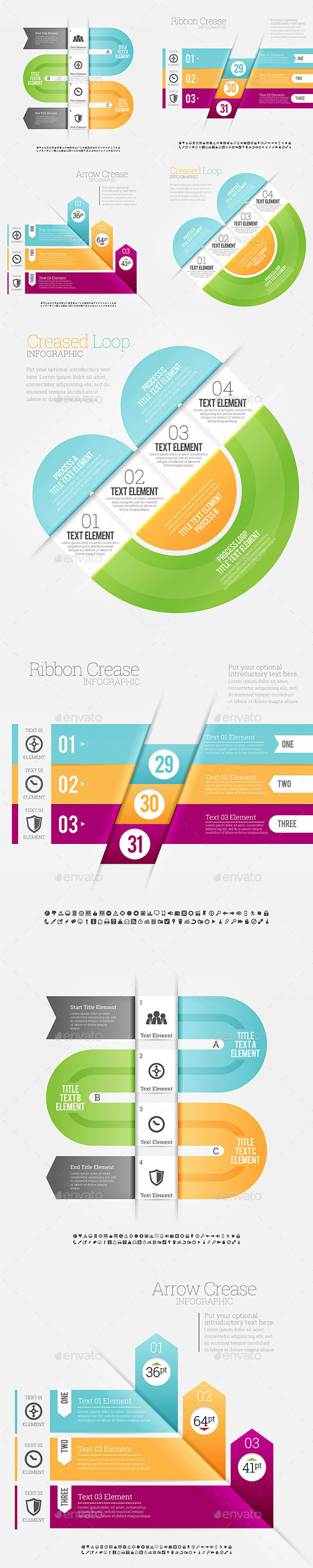 Infographic 4 Set Infographic 4 Set