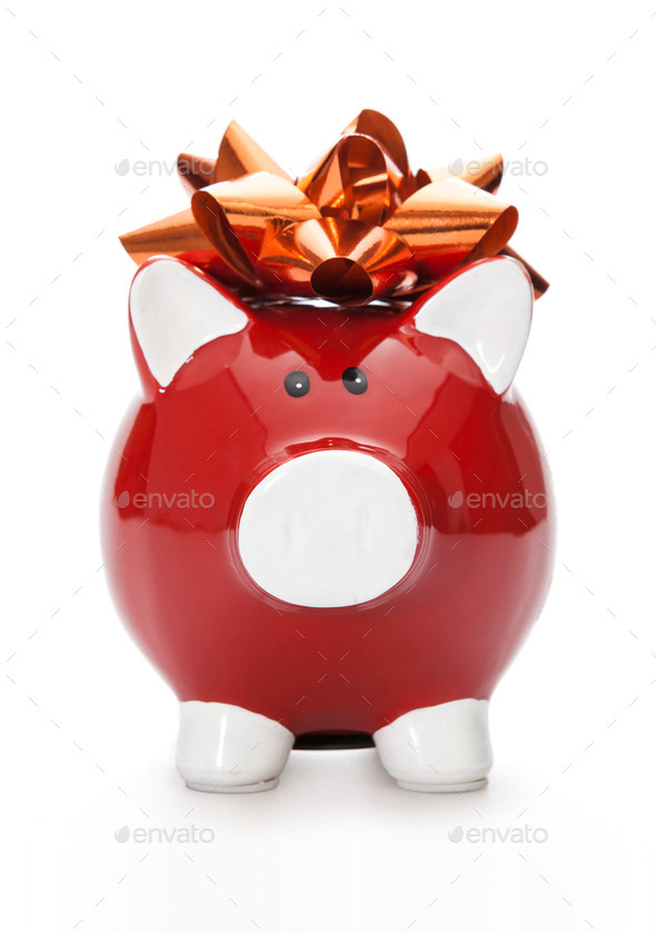 Piggy Bank with Bow (Misc) Photo Download