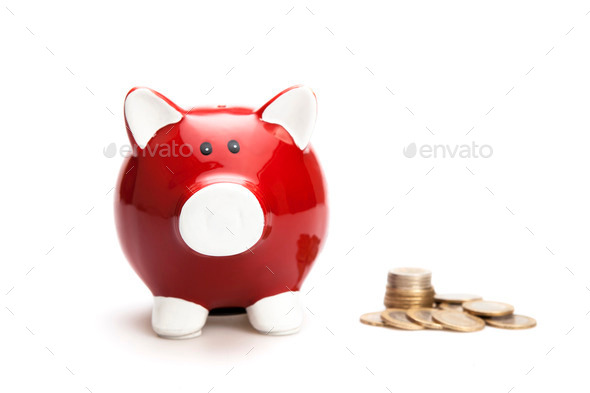 Piggy Bank with Coins (Misc) Photo Download