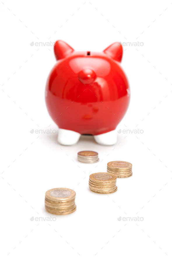 Piggy bank. Rear view. (Misc) Photo Download