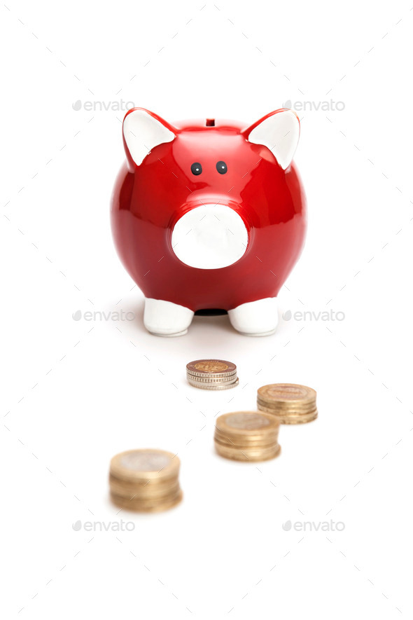 Piggy Bank with Coins (Misc) Photo Download