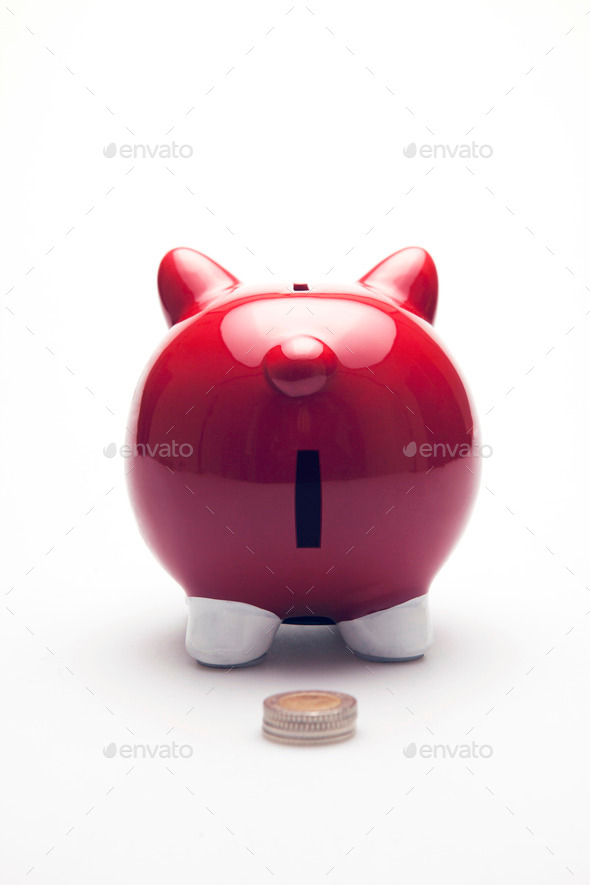 Piggy bank. Rear view. (Misc) Photo Download