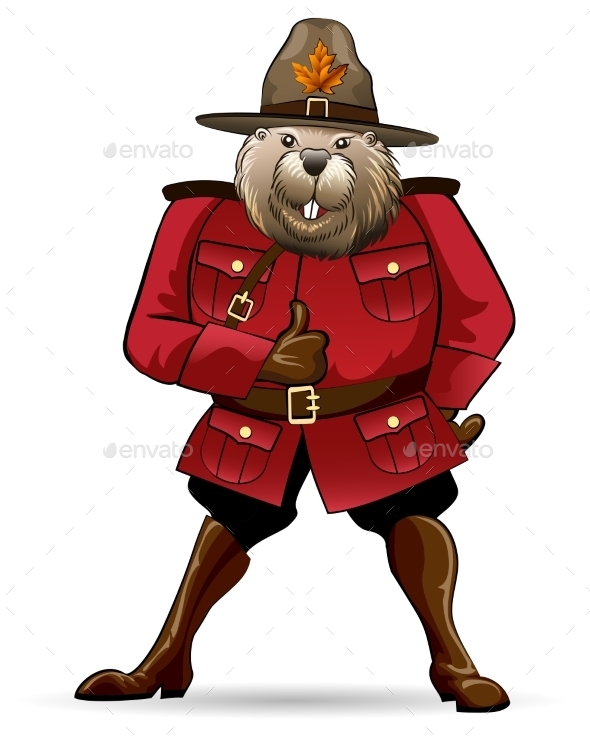 Beaver in Canadian Ranger Suit (Animals)