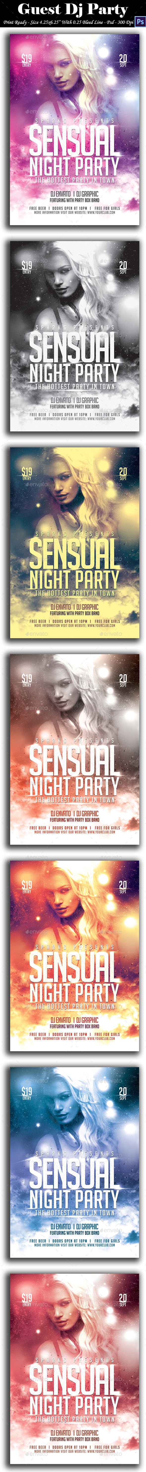 GraphicRiver Sensual Night Party Flyer 8906533 GraphicRiver Sensual Night Party Flyer 8906533