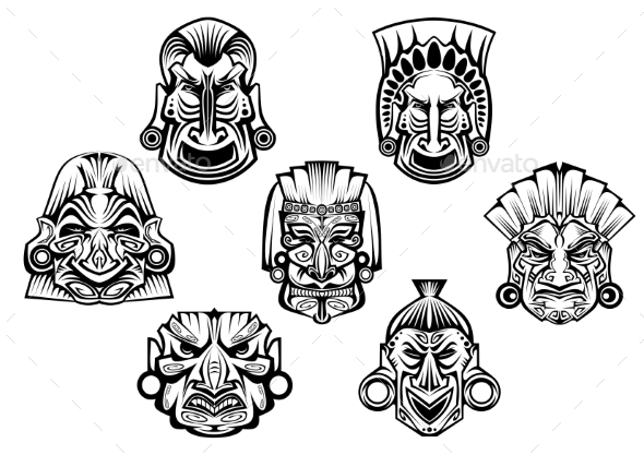 Ancient Tribal Religious Masks (Religion)