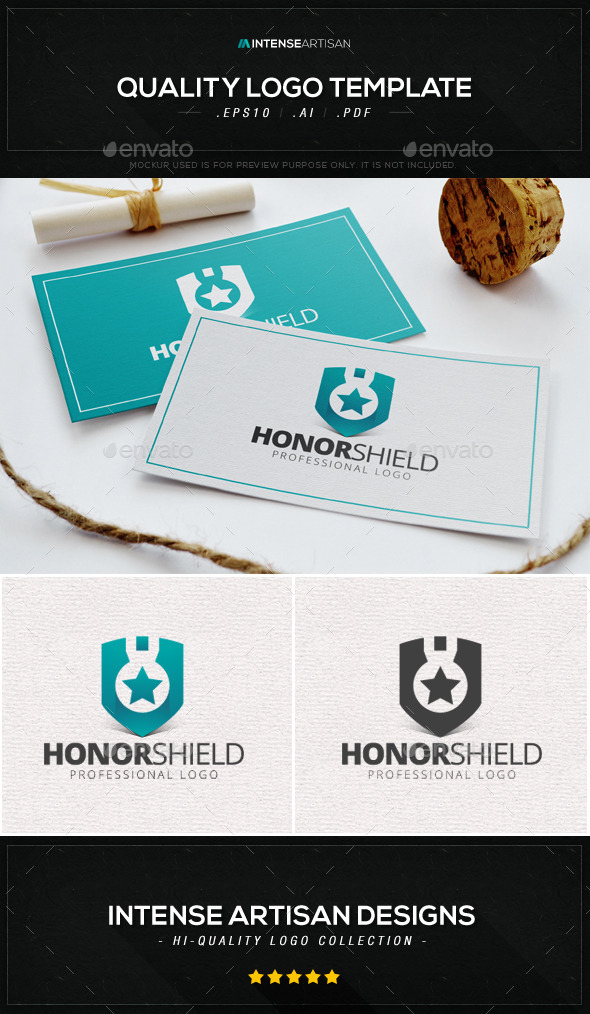 GraphicRiver Honor Shield Logo Template 8909678 GraphicRiver Honor Shield Logo Template 8909678