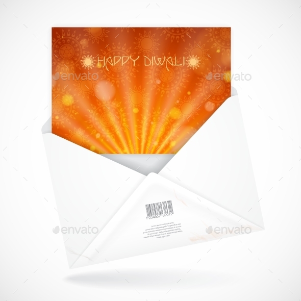 GraphicRiver Postal Envelopes With Greeting Card 8911404 GraphicRiver Postal Envelopes With Greeting Card 8911404