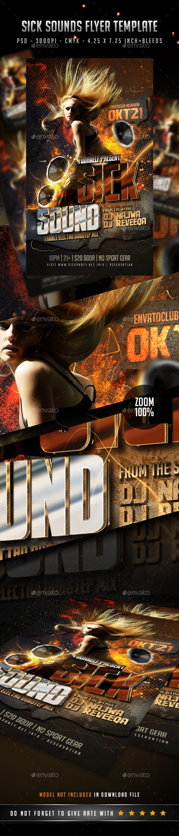 GraphicRiver Sick Sounds Flyer 8912353 GraphicRiver Sick Sounds Flyer 8912353
