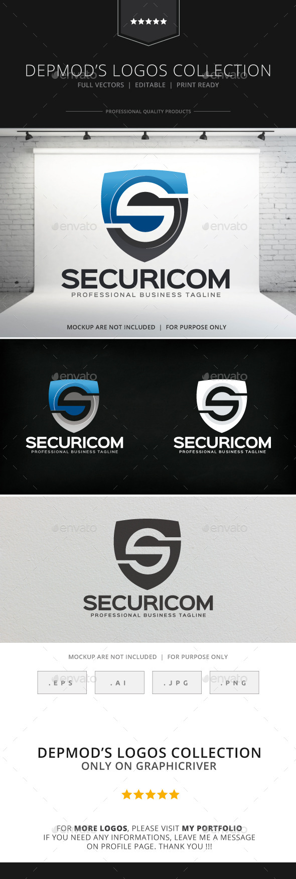 GraphicRiver Securicom Logo 8912413 GraphicRiver Securicom Logo 8912413