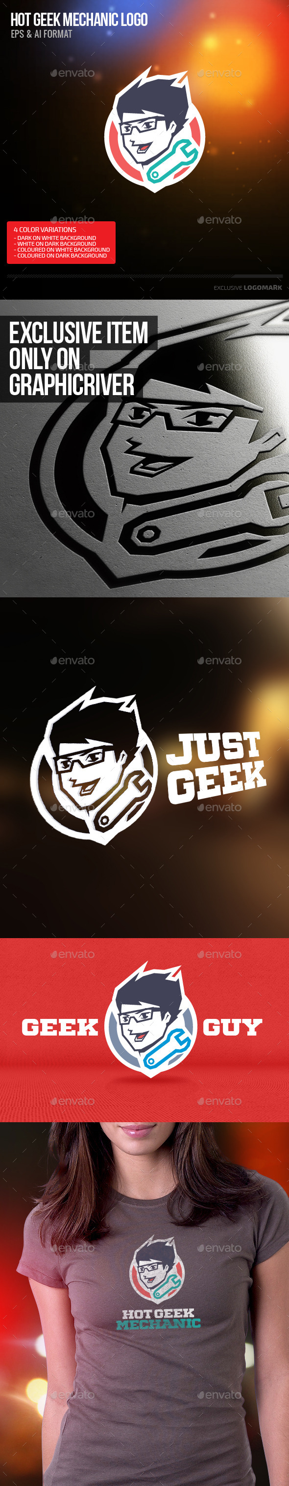 GraphicRiver Hot Geek Mechanic 8912779 GraphicRiver Hot Geek Mechanic 8912779