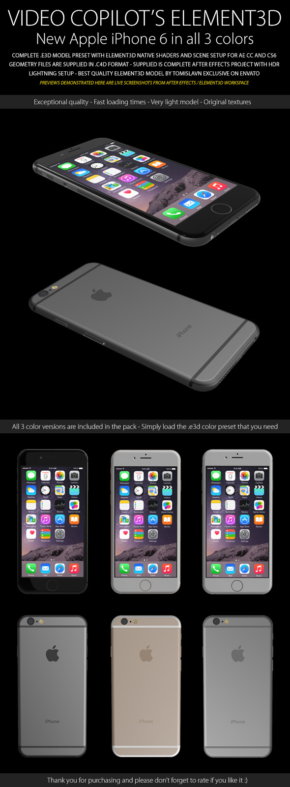 3DOcean Element3D iPhone 6 8913206 3DOcean Element3D iPhone 6 8913206
