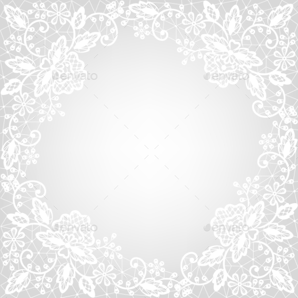 GraphicRiver White Lace on Gray Background 8914018 GraphicRiver White Lace on Gray Background 8914018