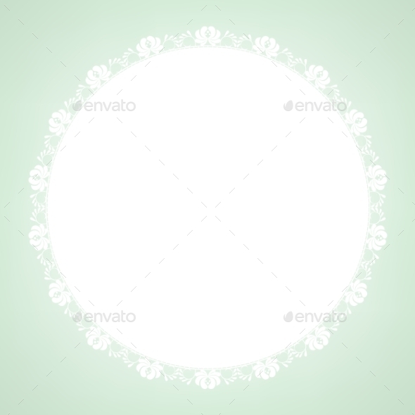 GraphicRiver Lace Doily on Green Background 8914022 GraphicRiver Lace Doily on Green Background 8914022