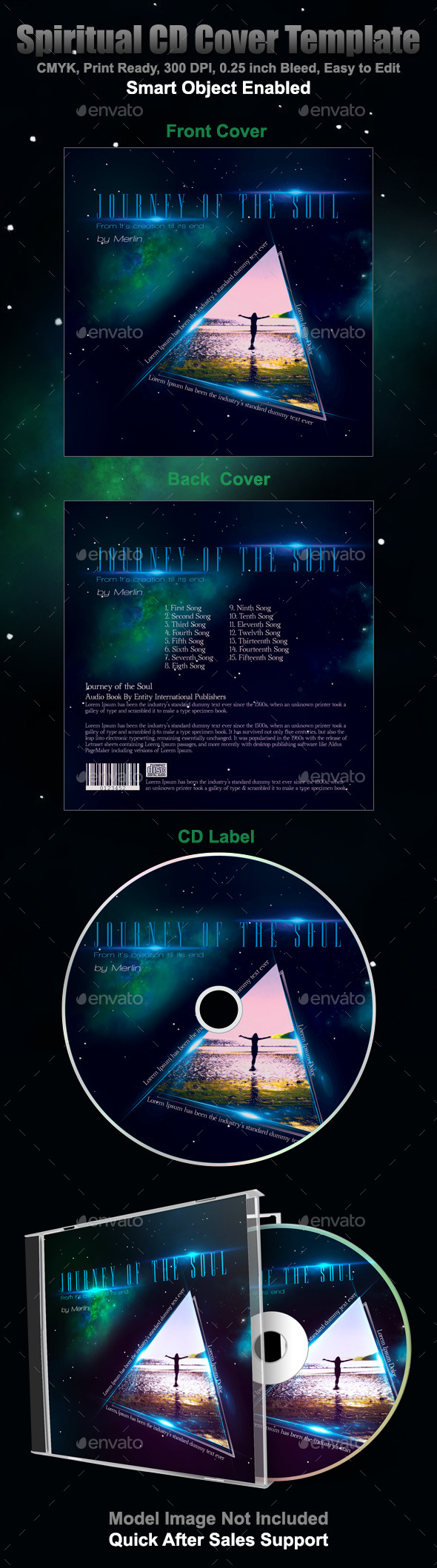 GraphicRiver Spiritual CD Artwork Template 8914948 GraphicRiver Spiritual CD Artwork Template 8914948