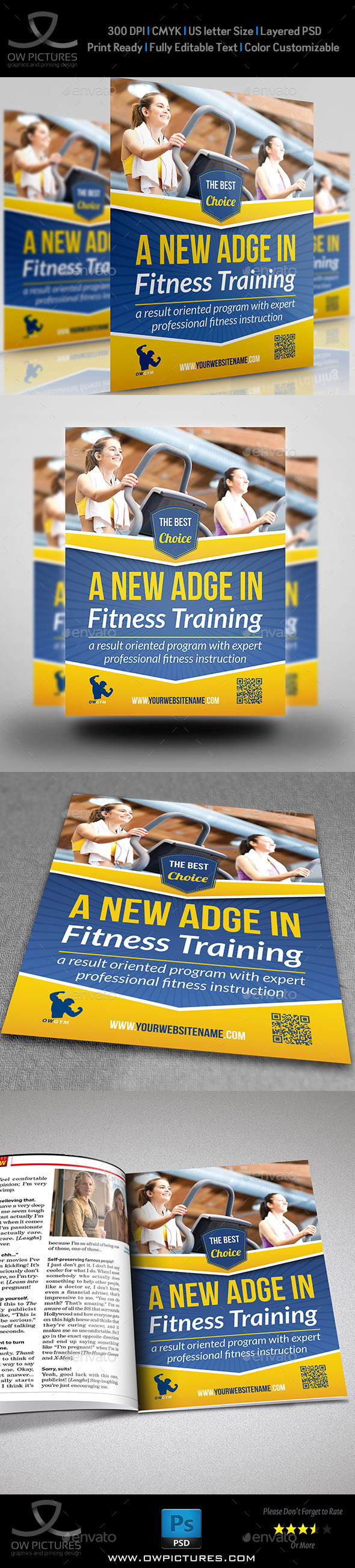 Fitness - GYM Flyer Template Vol.2 (Sports)