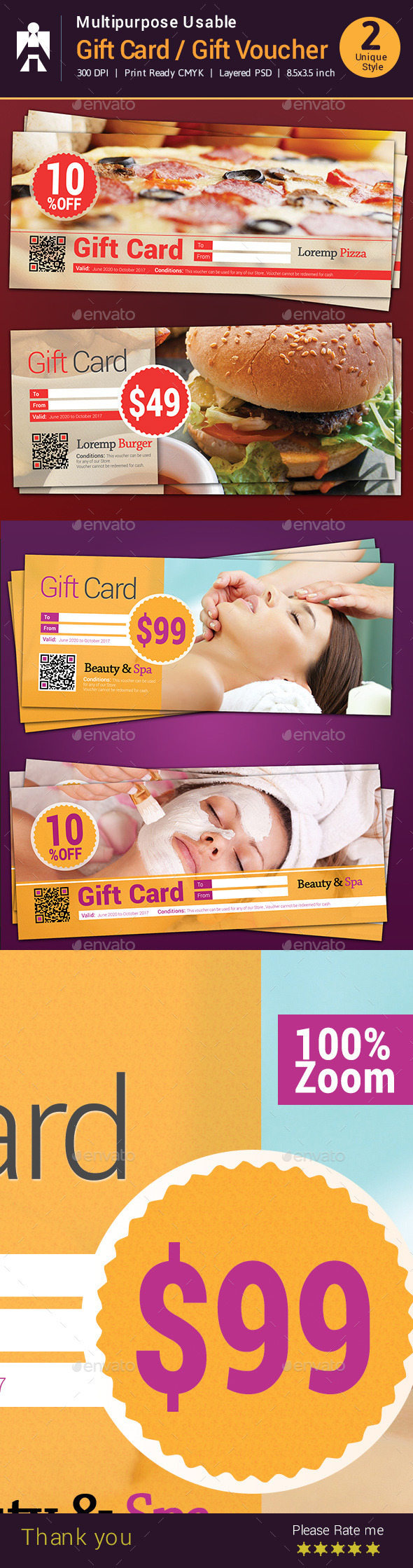 GraphicRiver Multipurpose Usable Gift Card Gift Voucher 8915882 GraphicRiver Multipurpose Usable Gift Card Gift Voucher 8915882