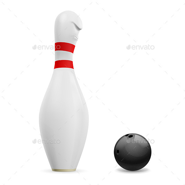 Bowling Skittle and Ball (Man-made objects)