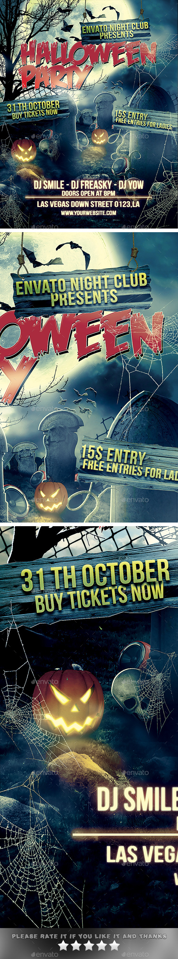 GraphicRiver Halloween Party Flyer 8877233 GraphicRiver Halloween Party Flyer 8877233