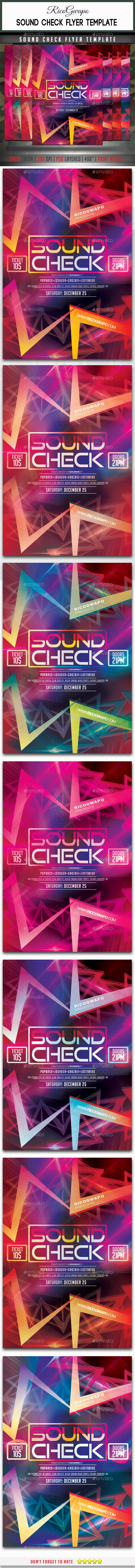 Sound Check Flyer Template (Events)