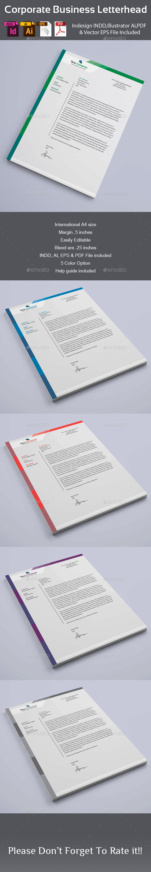 GraphicRiver Corporate Business Letterhead 8899397 GraphicRiver Corporate Business Letterhead 8899397