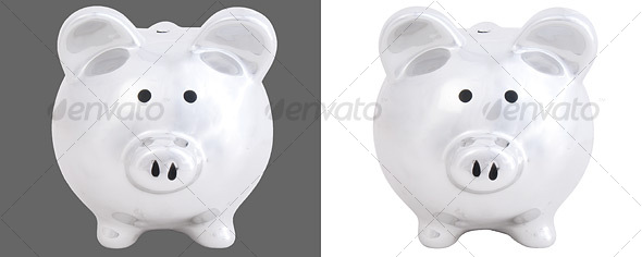 Front View of Piggy Bank Front View of Piggy Bank