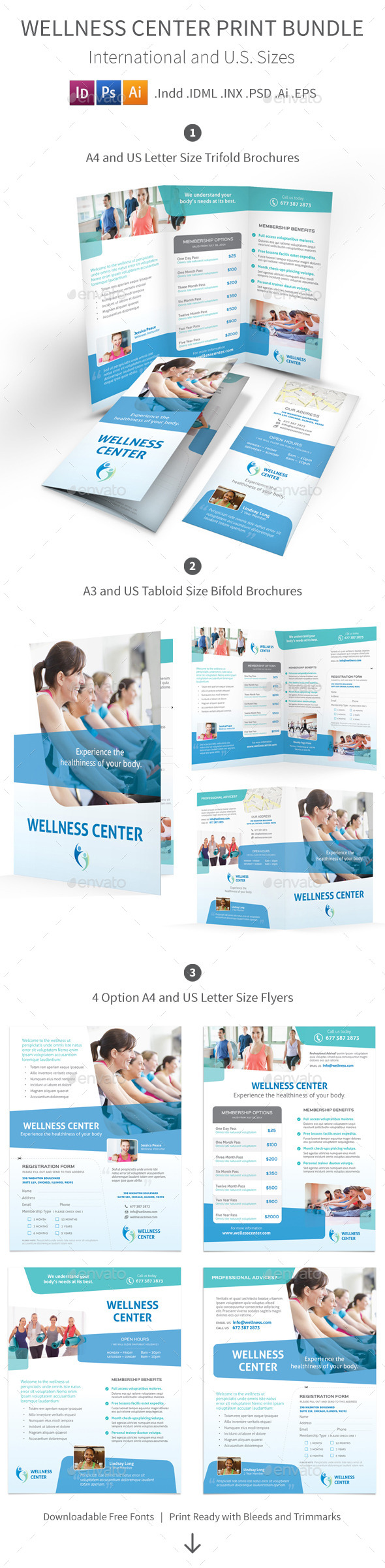 GraphicRiver Wellness Center Print Bundle 8916718 GraphicRiver Wellness Center Print Bundle 8916718