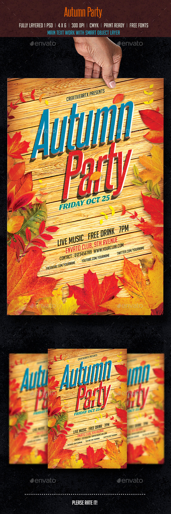 GraphicRiver Autumn Party 8918242 GraphicRiver Autumn Party 8918242