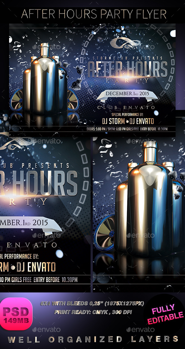 After Hours Party Flyer (Clubs & Parties)