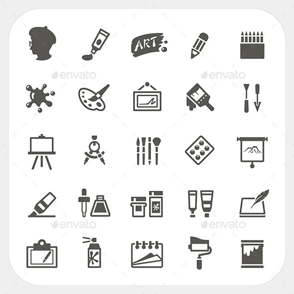 Art Icons Set (Conceptual)