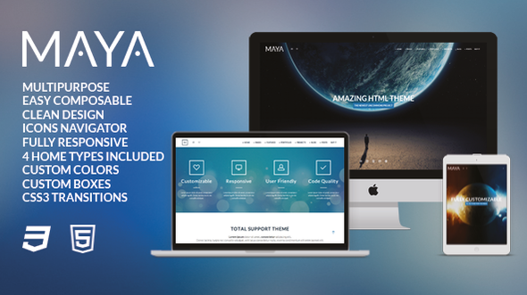 Maya - Smart & Powerful HTML Theme (Creative)