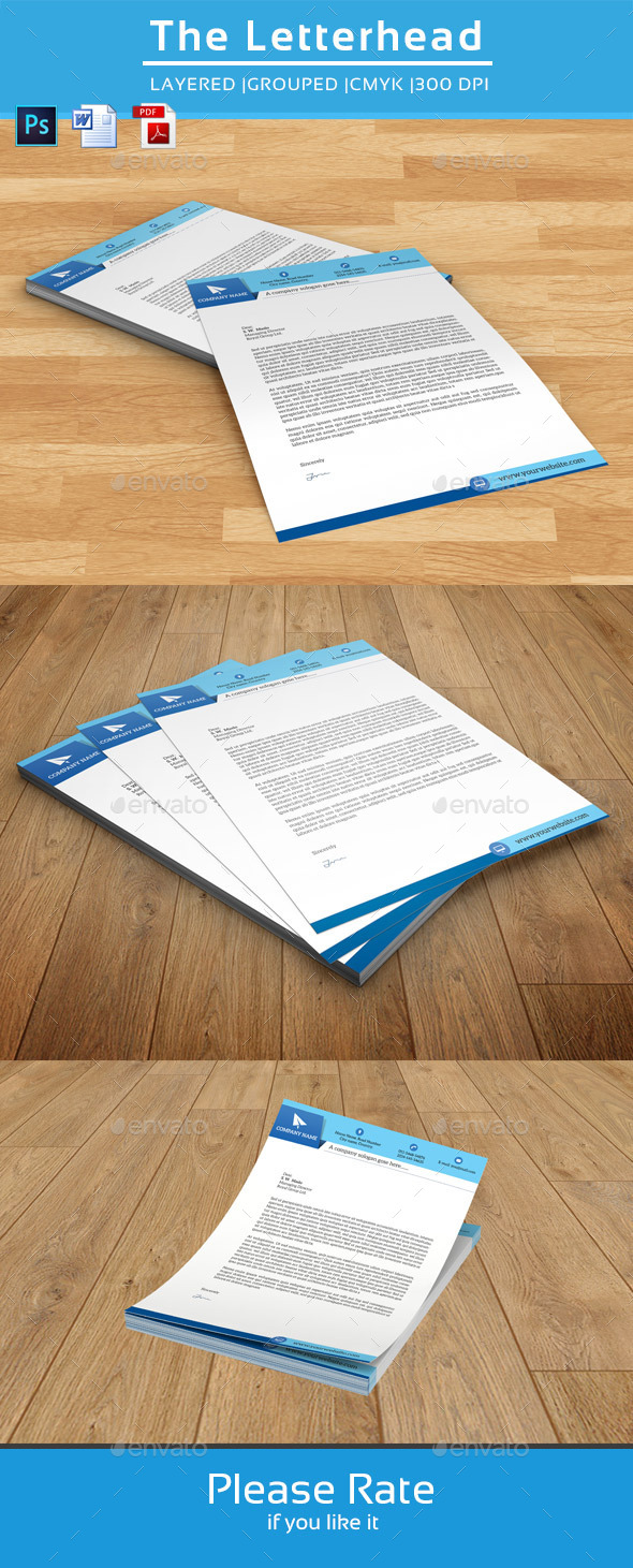 GraphicRiver Clean Letterhead Template-V01 8918690 GraphicRiver Clean Letterhead Template-V01 8918690