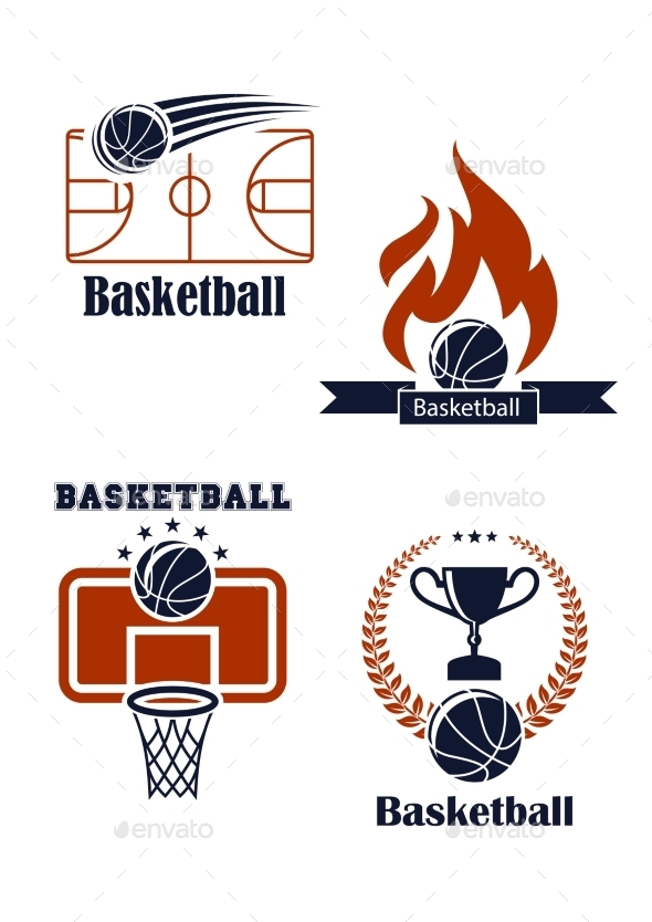 Basketball Sport Emblems or Logos (Sports/Activity)