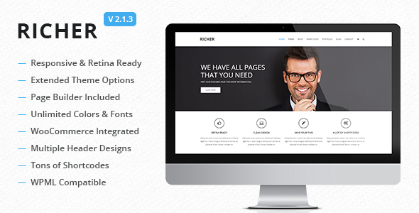 Richer - Responsive Multi-Purpose Theme - Corporate WordPress