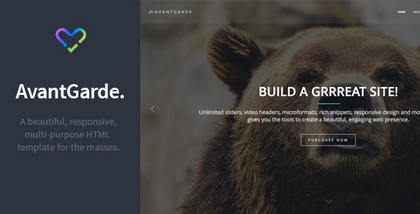 AvantGarde - Responsive HTML Template