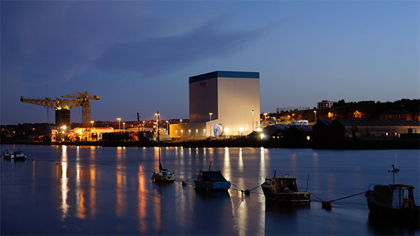 Industrial River Tyne Dusk to Night Industrial River Tyne Dusk to Night