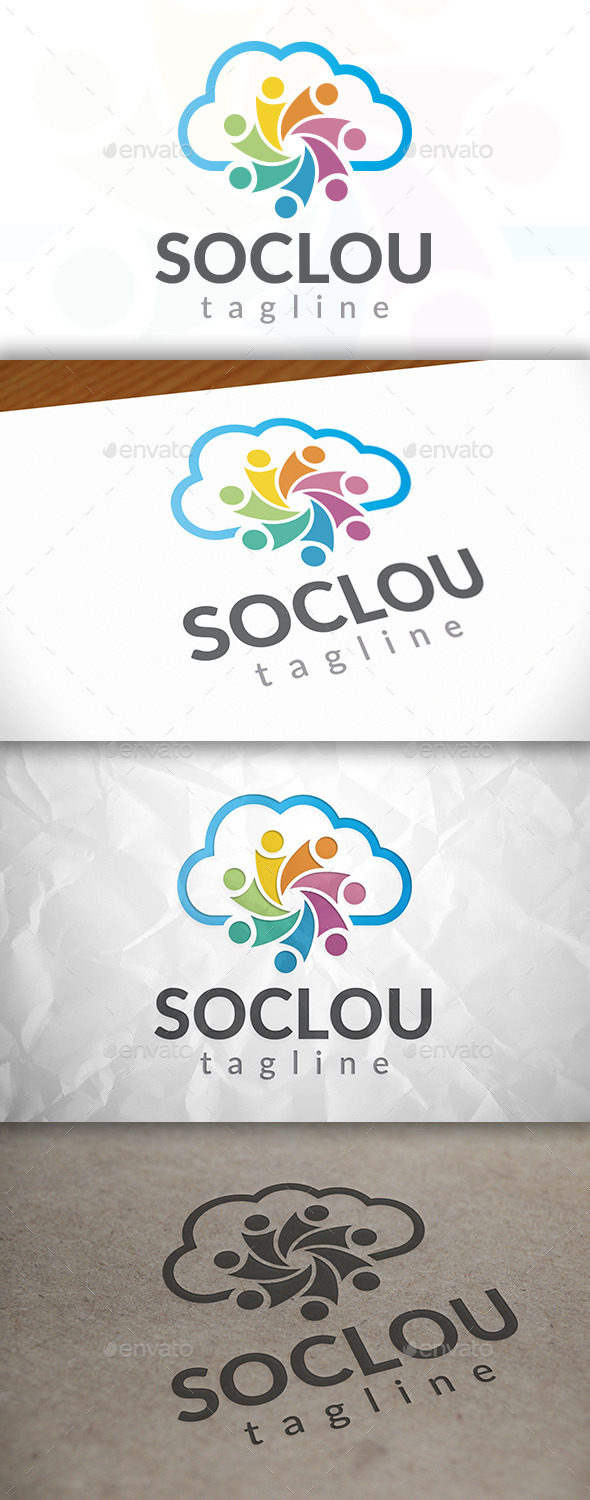 GraphicRiver Social Cloud Logo 8923460 GraphicRiver Social Cloud Logo 8923460