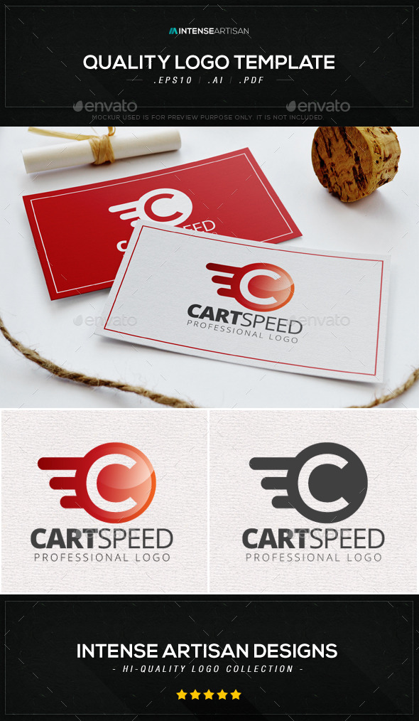 Cart Speed Logo Template (Letters)