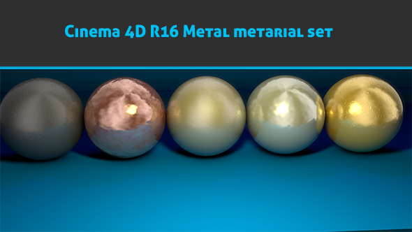 3DOcean Cinema 4D R16 Realistic metal materials 8924116 3DOcean Cinema 4D R16 Realistic metal materials 8924116