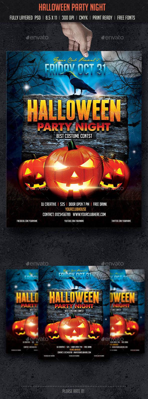 GraphicRiver Halloween Party Night 8924247 GraphicRiver Halloween Party Night 8924247